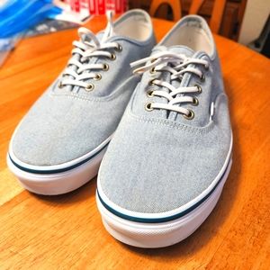 Vans Authentic recycled plastic plimsolls in blue Size 13 Almost New!